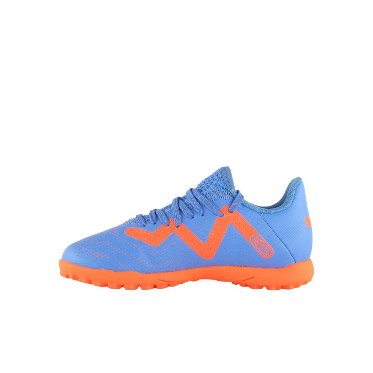 Puma Future Play TT Jr Çocuk Halı Saha Ayakkabısı Blue Glimmer - Puma White-  Ultra Orange