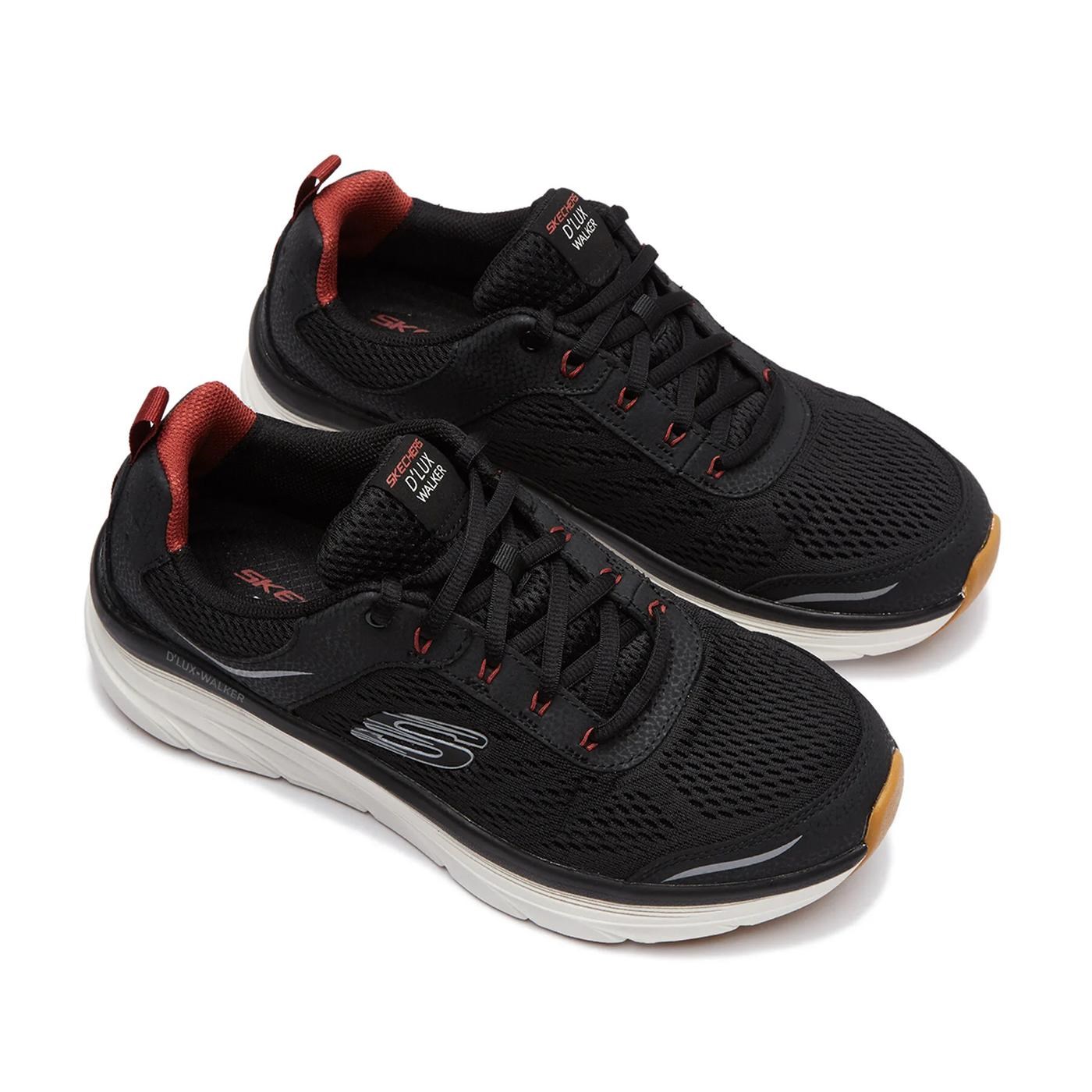 Skechers DLux Walker Erkek Koşu ve Yürüyüş Spor Ayakkabı Black