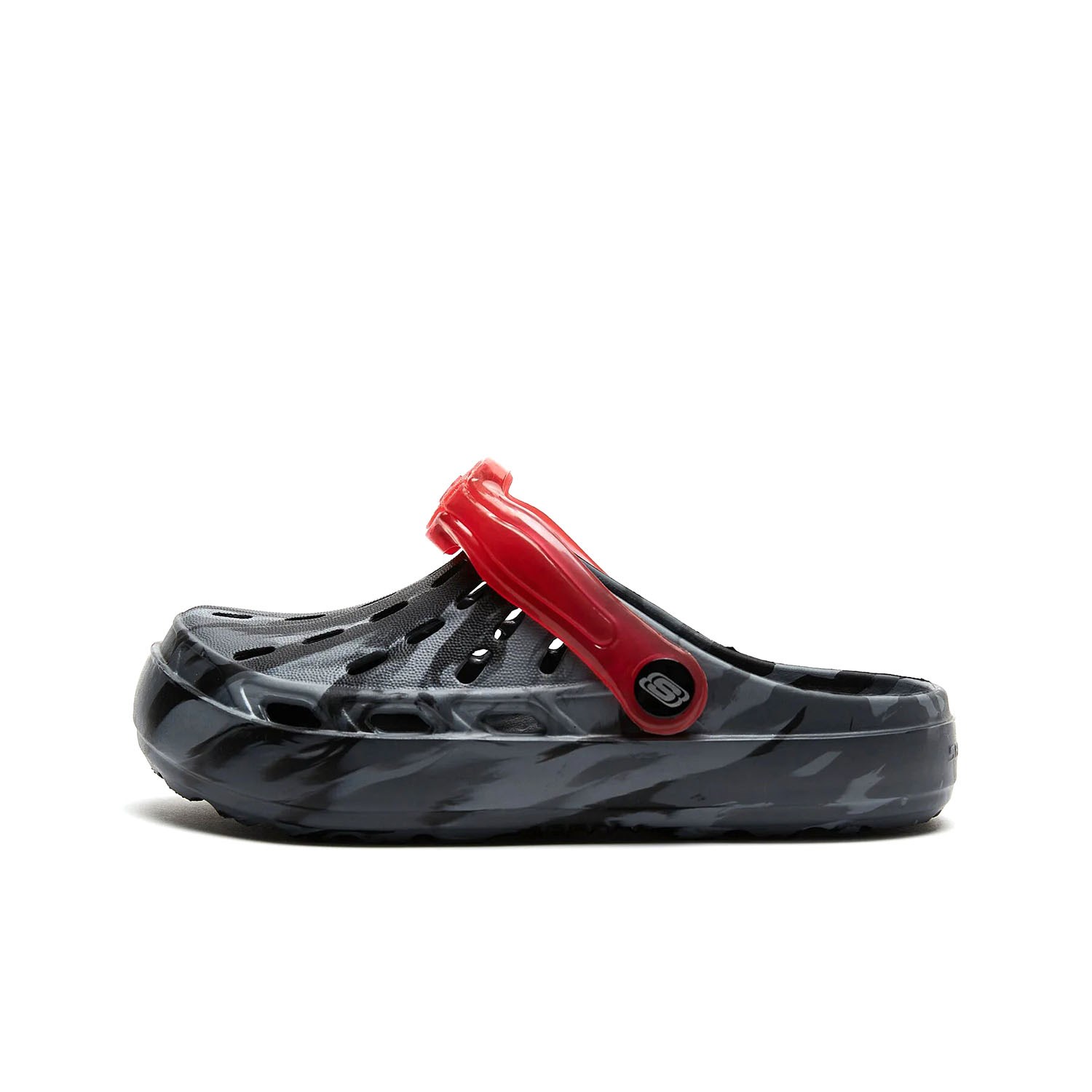 Skechers Swifters Çocuk Işıklı Terlik Charcoal - Black