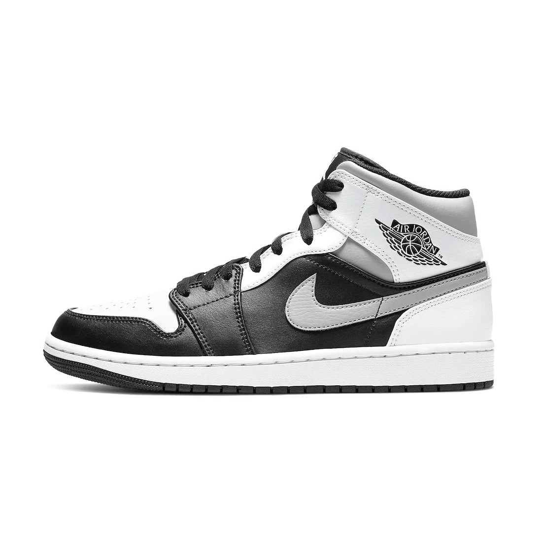 Nike Air Jordan 1 Erkek Spor Ayakkabı Black - White - Lt Smoke Grey