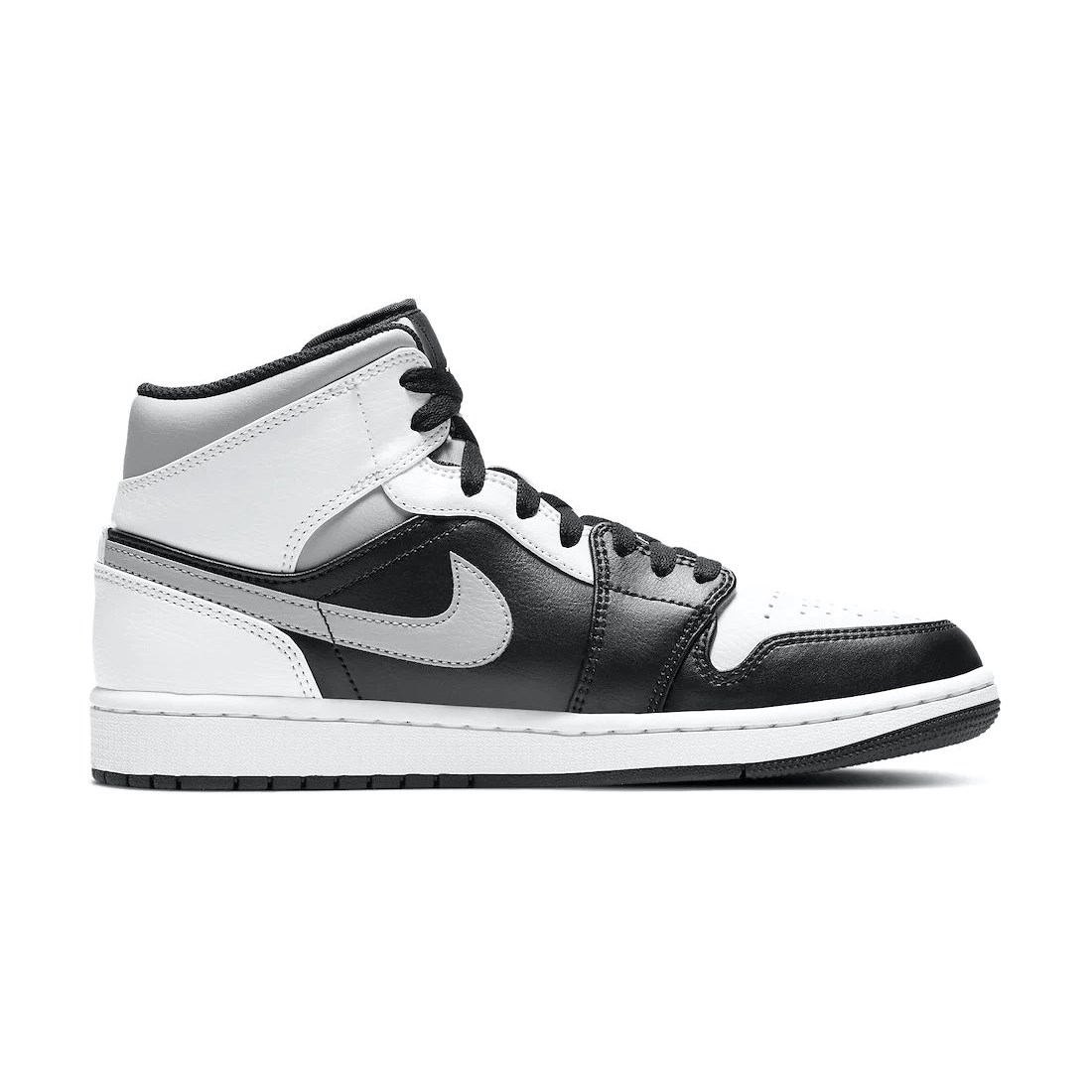 Nike Air Jordan 1 Erkek Spor Ayakkabı Black - White - Lt Smoke Grey