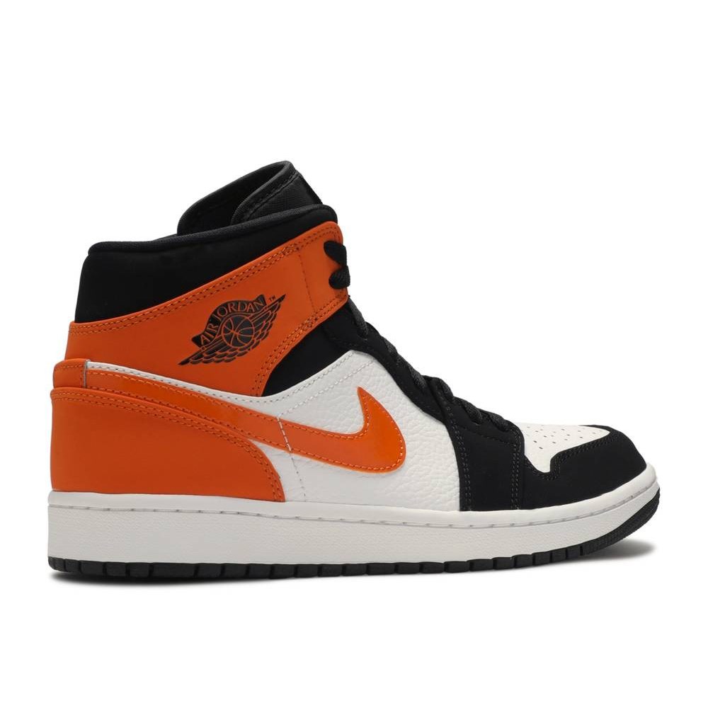 Nike Air Jordan 1 Erkek Spor Ayakkabı Black - White - Orange