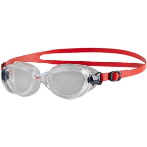 Speedo Futura Classic Çocuk Yüzücü Gözlüğü Şeffaf - Kırmızı