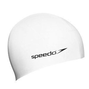 Speedo Silikon Çocuk Yüzücü Bonesi Beyaz