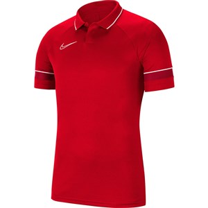 Nike M Nk Df Acd21 Polo Ss Erkek Polo T-shirt Unıversıty Red - White - Gym Red - White