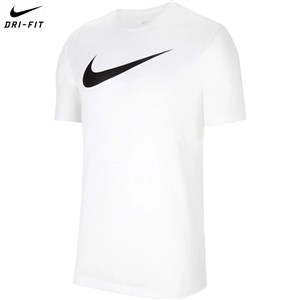 Nike Dri-Fit Park20 Ss Tee Hbr Erkek Futbol T-shirt White - Black