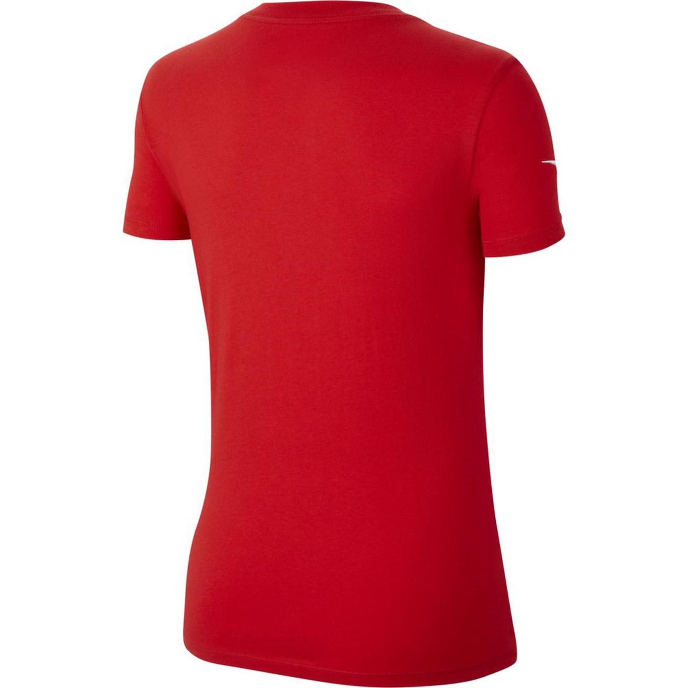 Nike W Nk Park20 Ss Tee Kadın Siyah Futbol Tişört University Red - White