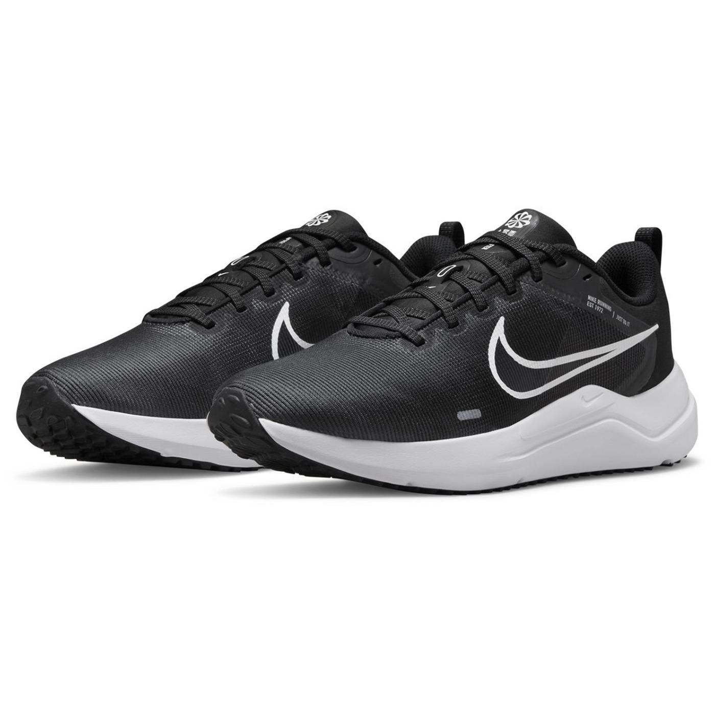 Nike W Downshifter 12 Kadın Koşu Ayakkabısı Black - White - Smoke Grey - Pure Platinum