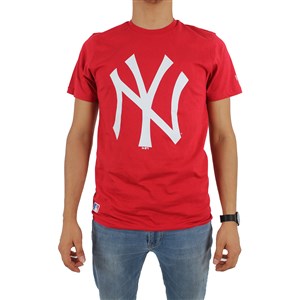 New Era N.Y. Erkek  T-Shirt Kırmızı - Beyaz