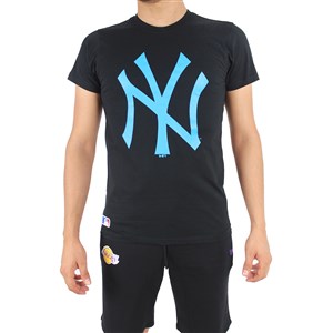 New Era N.Y. Erkek  T-Shirt Siyah - Mavi