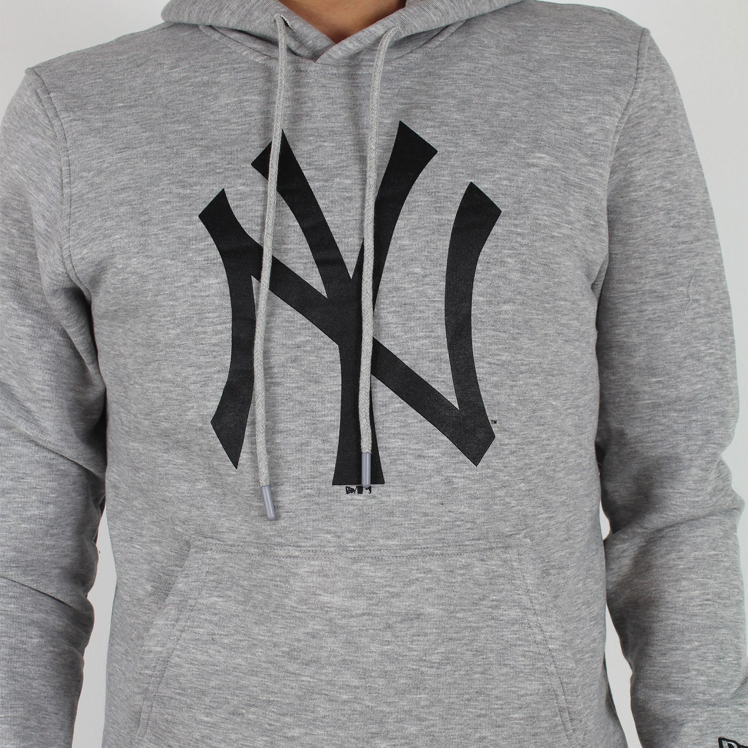New Era New York Yankees Hoodie Erkek Sweatshirt Gri
