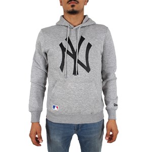 New Era New York Yankees Hoodie Erkek Sweatshirt Gri