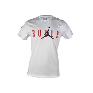 New Era Air Jordan Bulls Erkek T-Shirt Beyaz