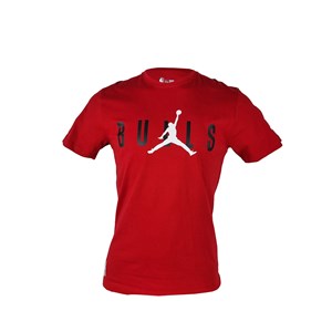 New Era Air Jordan Bulls Erkek T-Shirt Kırmızı