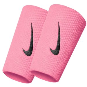 Nike Swoosh Doublewıde Wrıstbands 2 Pk Erkek Bileklik Pınk Gaze - Oıl Grey