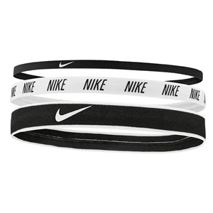 Nike Mixed Width Headbands 3 PK Erkek Saç Bandı Siyah - Beyaz