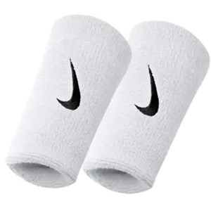 Nike Dri-Fit Doublewide Wristbands Home&Away 2 PK Erkek Bileklik Beyaz