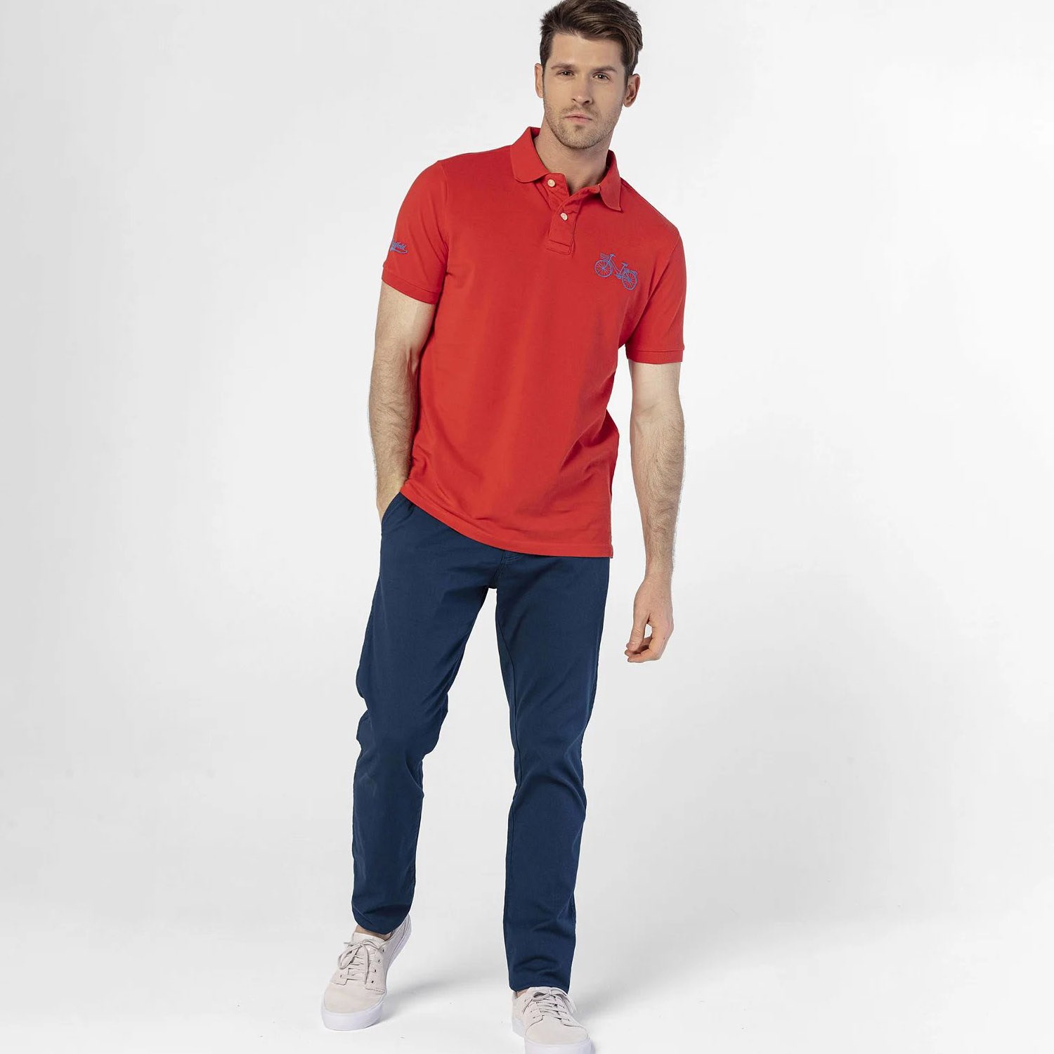 Routefield Pinon Erkek Polo T-shirt Red