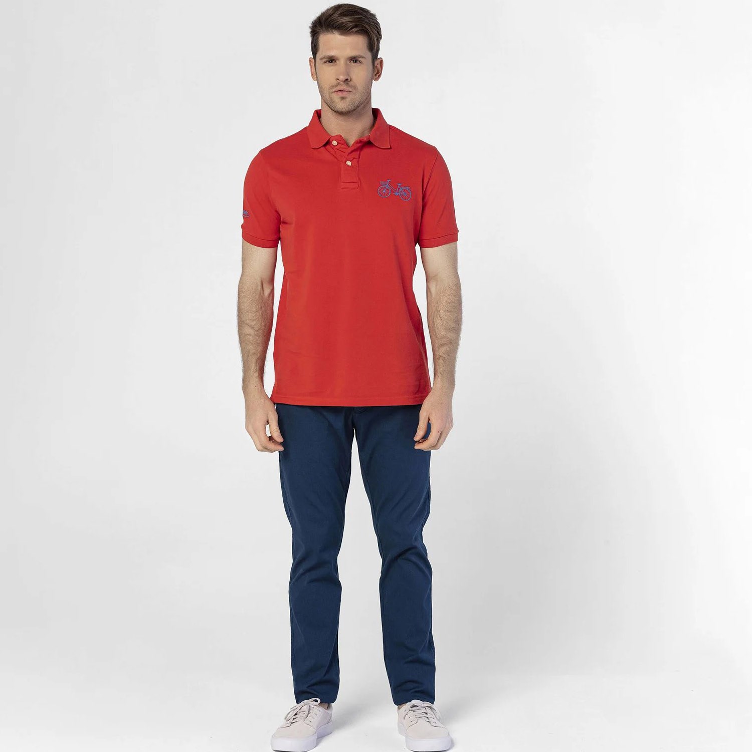 Routefield Pinon Erkek Polo T-shirt Red