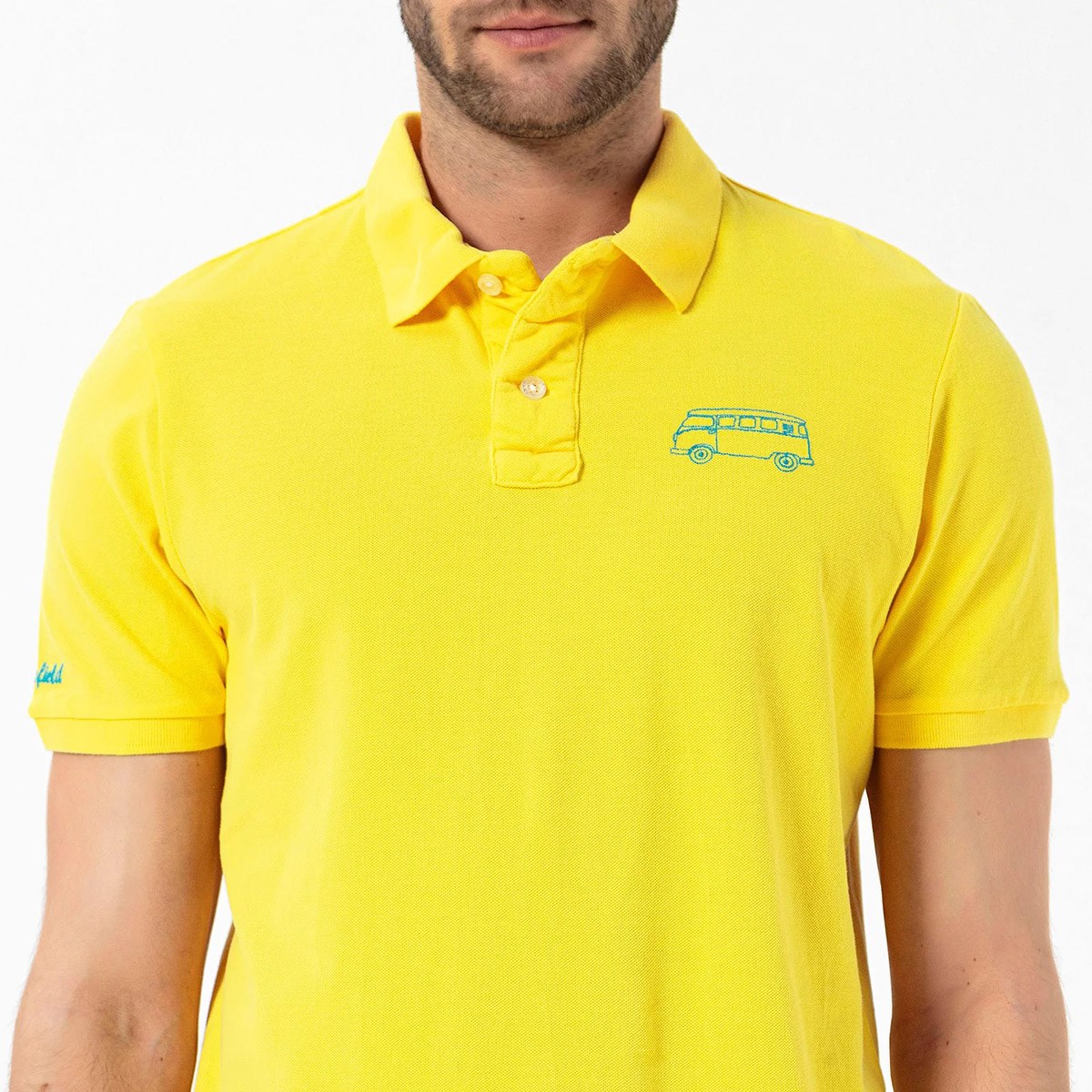 Routefield Post Erkek Polo T-shirt Yellow