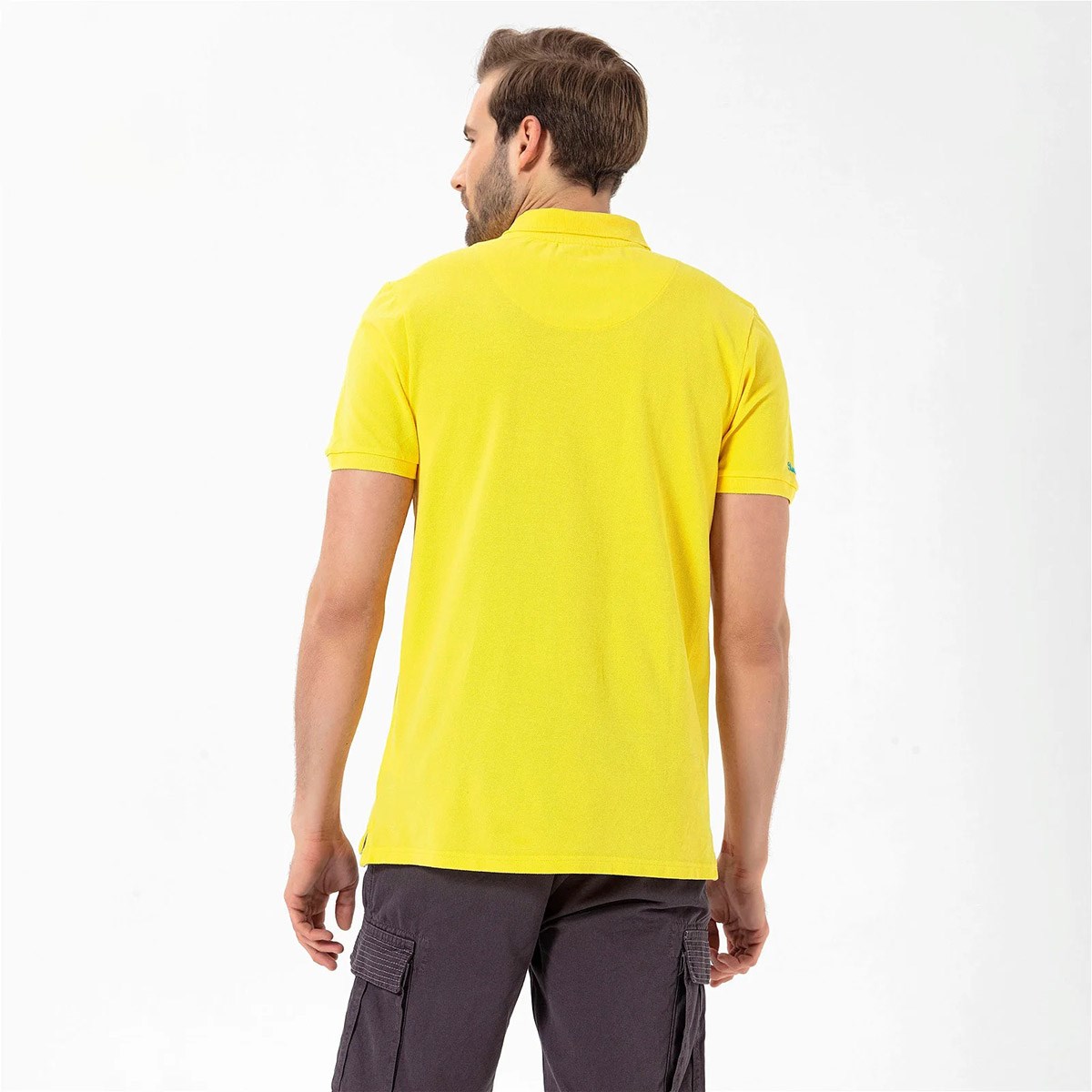 Routefield Post Erkek Polo T-shirt Yellow