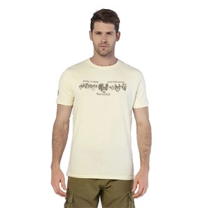 Routefield Tido Erkek T-shirt Ekru