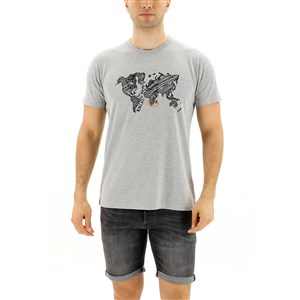 Routefield Tyron Erkek Spor T-shirt Grey Melange