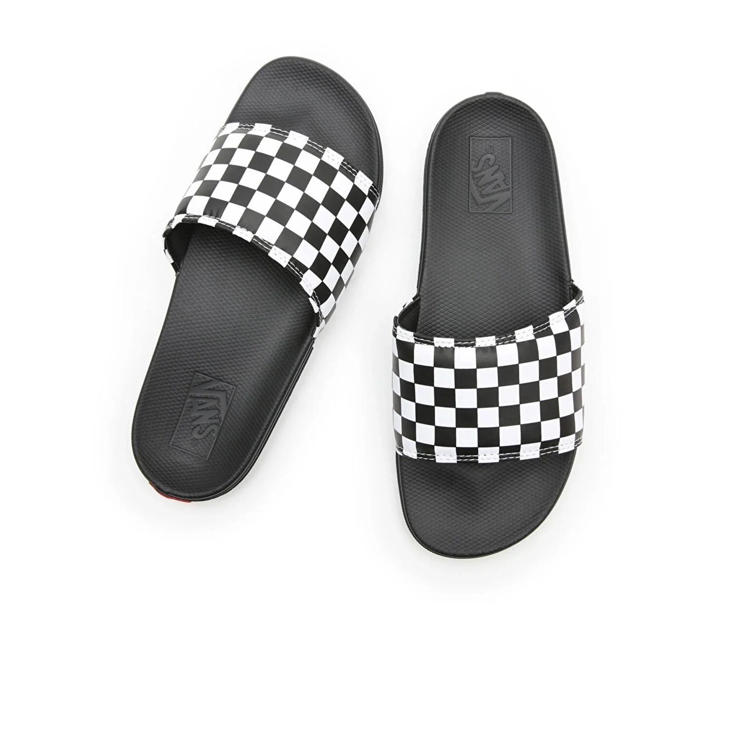 Vans MN La Costa Slide-On (Checkerboard) Erkek Terlik True White - Black